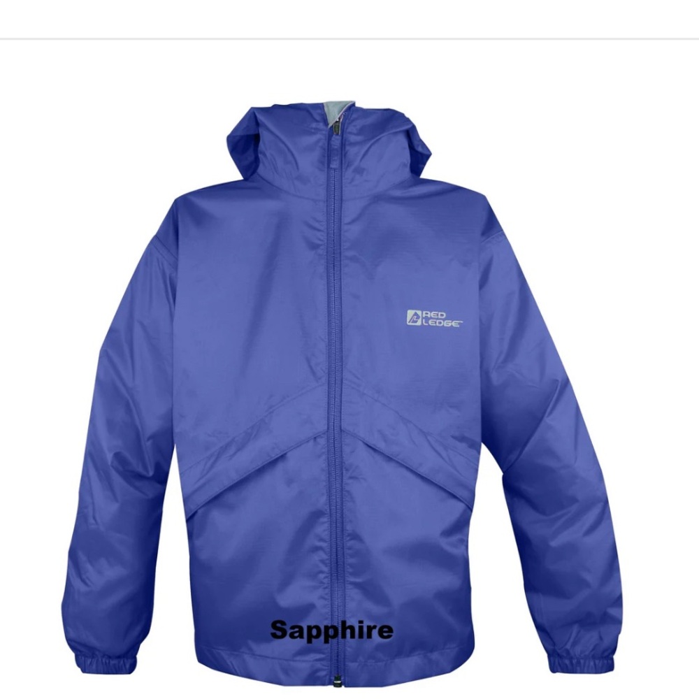 Youth Royal blue Rain Jacket With Storage bag